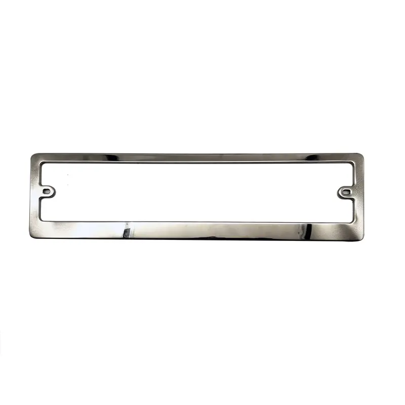 Uk Style Metal License Number Plate Frame For Cars Chrome - Each 2