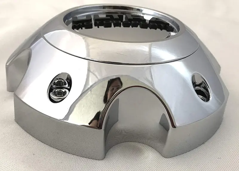 Ultra 5 Lug Chrome Wheel Center Cap (Qty 2) P/N # 89-9750C With Bolts 2