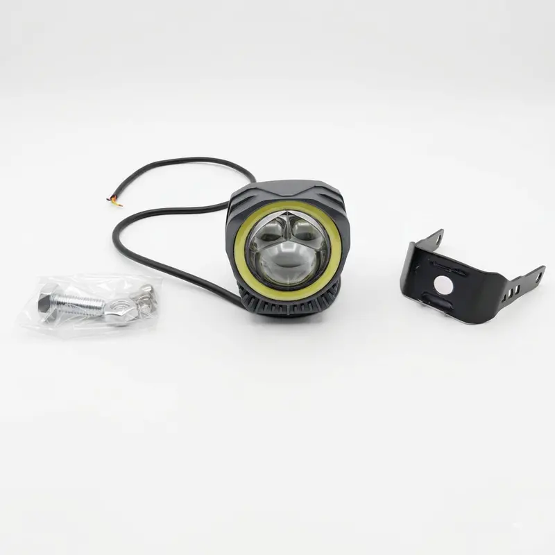 Ultra Bright Universal Projector Led Fog Light With Drl Kit - Motorbikes Each 2