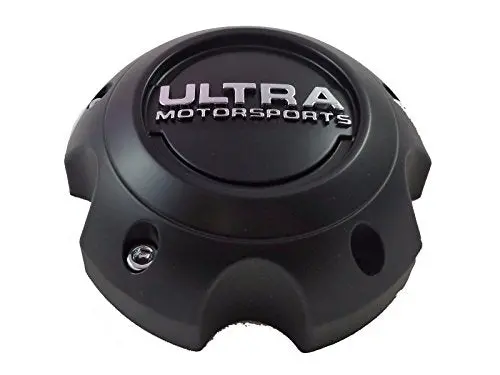 Ultra Motorsports 5 Lug Black Custom Wheel Center Cap Set Of 1 Pn: 89-9756 1