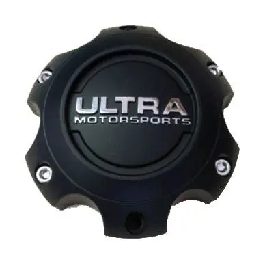Ultra Motorsports 6 Lug Black Custom Wheel Center Cap Set Of 1 Pn: 89-9765 1