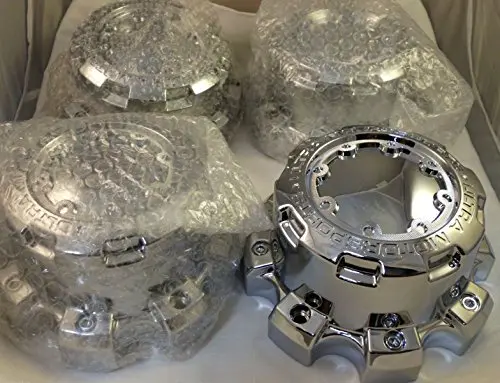 Ultra Motorsports 8 Lug Chrome Wheel Center Cap Set Of 4 Pn: 89-9880 2