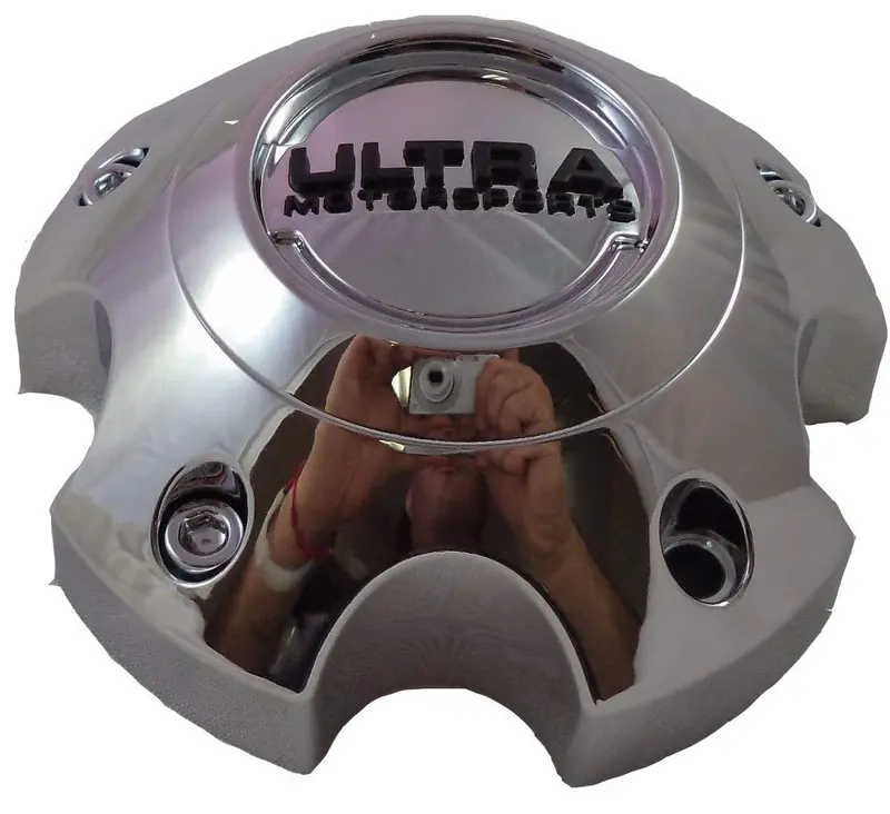 Ultra Motorsports Chrome Custom Wheel Center Cap Set Of 2 Pn: 89-9755 1