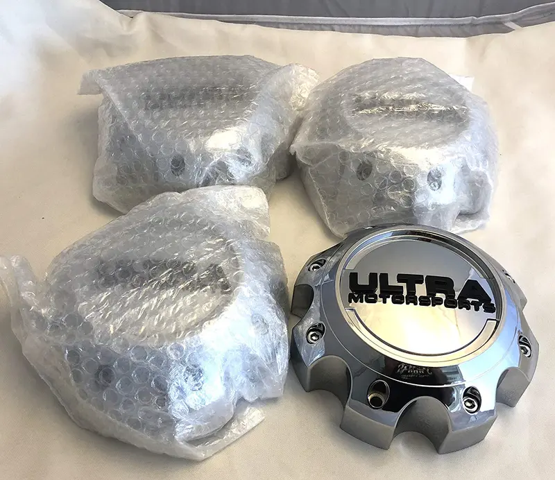 Ultra Motorsports Chrome Wheel Center Cap Set Of 4 Pn: 89-9778 With Screws 2