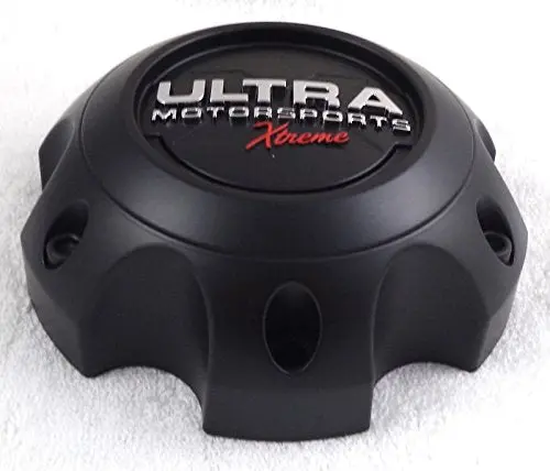 Ultra Motorsports Extreme 6 Lug Black Wheel Center Cap (Qty 2) Pn: 89-9765Sbx (With Screws!!) 2