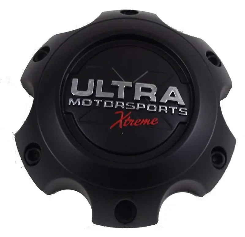 Ultra Motorsports Extreme 6 Lug Black Wheel Center Cap (Qty 4) Pn: 89-9765Sbx 1