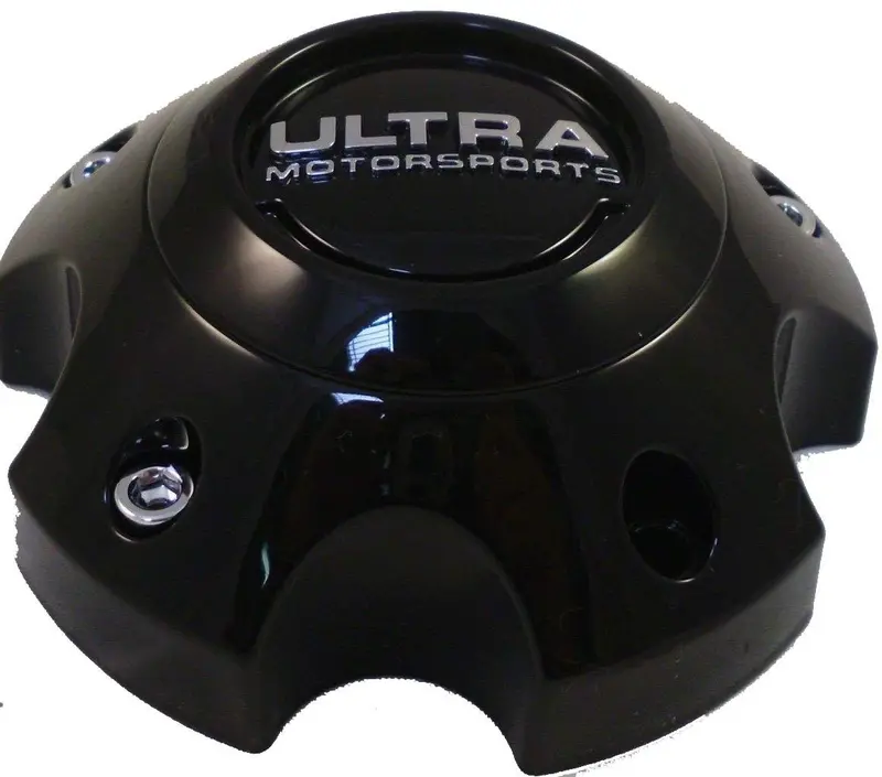 Ultra Motorsports Flat Black Custom Wheel Center Cap Set Of 4 Pn: 89-9755 1