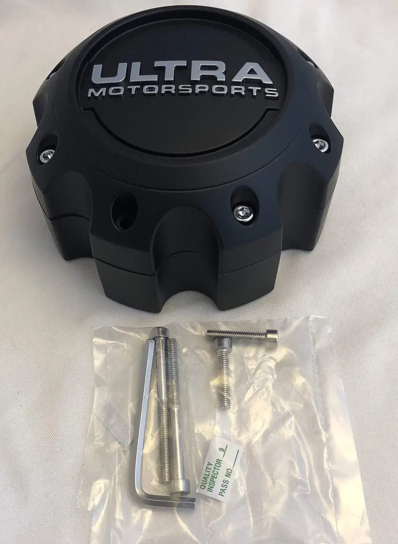 Ultra Motorsports Matte Black Custom Wheel Center Cap Set Of 2 Pn: 89-9780 1