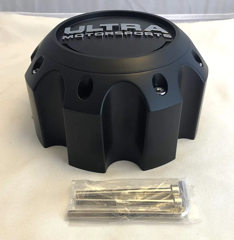 Ultra Motorsports Matte Black Wheel Center Cap (Qty 1) Pn: 89-9782 With Screws 1