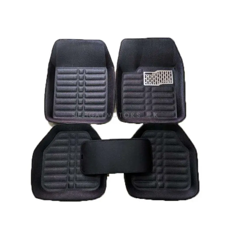 Universal 5D Custom Floor Mat Black - 5Pc - Car Interior Mats For Floor | Car Mats | Vehicle Mats 2