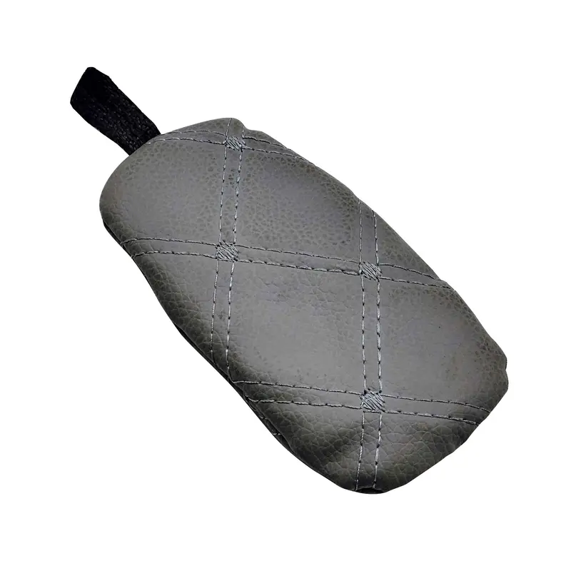 Universal 7D Zipper Matte Leather Key Cover Pouch Grey 2