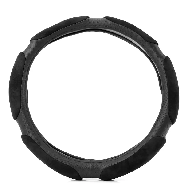 Universal Air Mesh With Foam Padded Steering Cover - Black 2