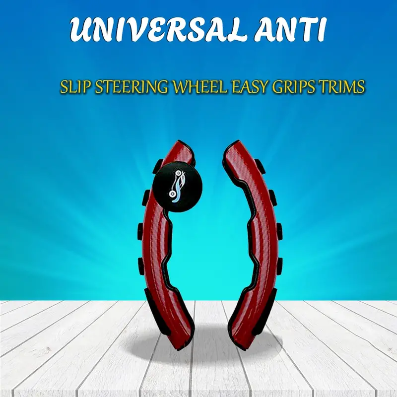 Universal Anti Slip Steering Wheel Easy Grips Trims - Mix Color Designs Car Pvc Grips Steering Wheel Cover 1