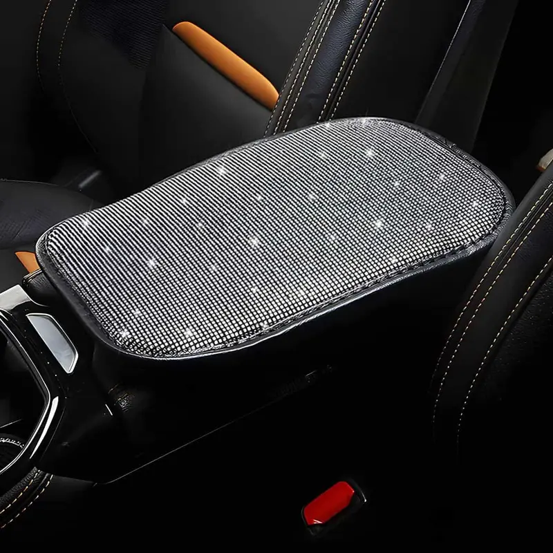 Universal Arm Rest Console Cushions Pad - Shining Silver 1
