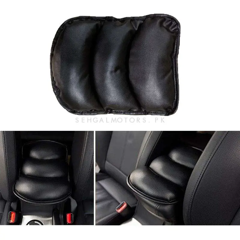 Universal Arm Rest Pu Cushion - Black - Car Armrest Cushion Pad 2