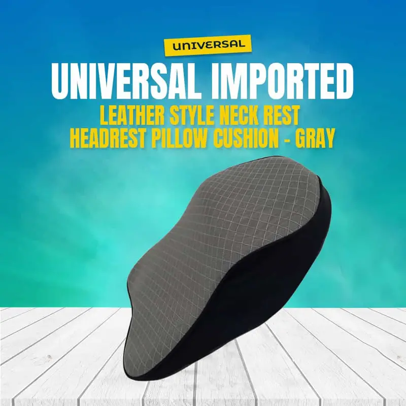 Universal Breathable Lumbar Support Backrest Cushion - 40*30 Cm - Grey Ergonomic Design For Car & Office 1