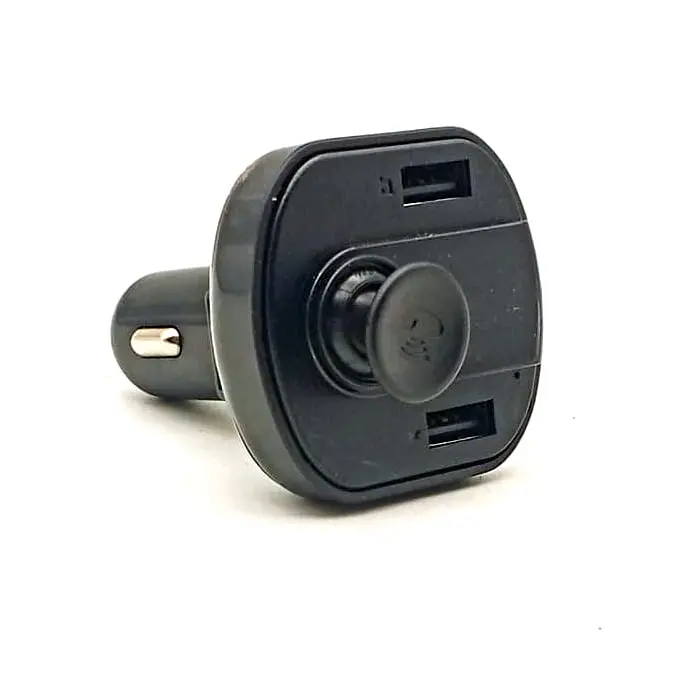 Universal Car Mp3 Bluetooth Receiver With Cigarette Lighter - Strap Charger Dual Usb Support 2