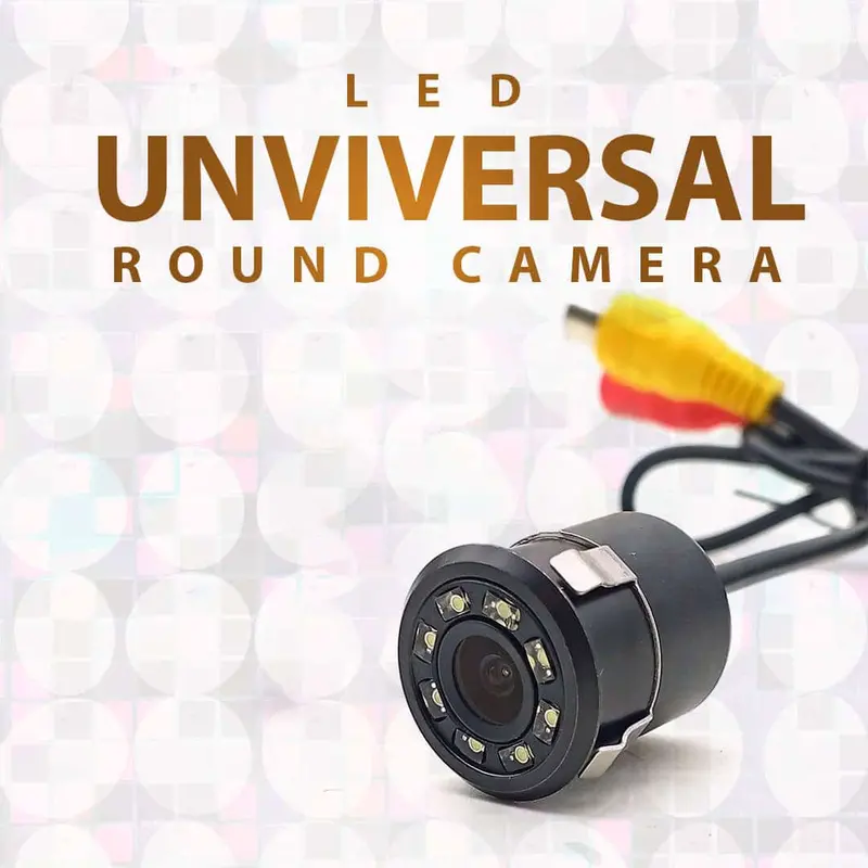 Universal Car Reverse Back Camera – 8 Led Night Vision (Round Design) 1