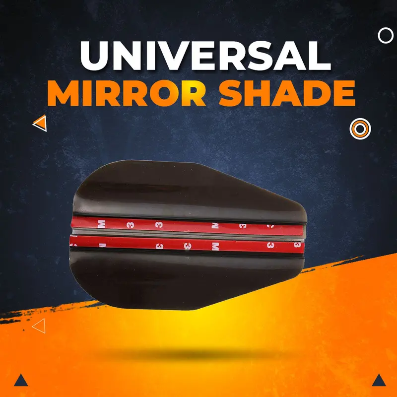 Universal Car Side Mirror Shade / Rain Protector Visor - Pair 1