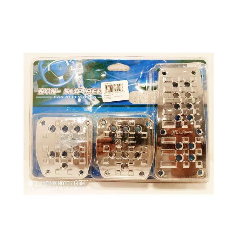 Universal Chrome Pedal Covers Manual Transmission 2