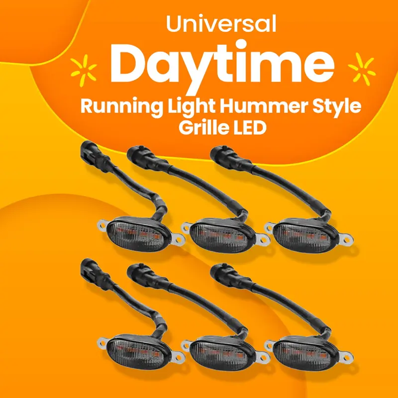 Universal Daytime Running Light Hummer Style Grille Led 1