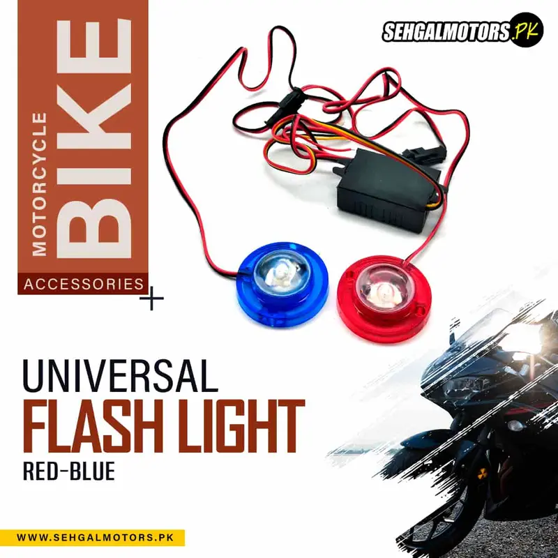 Universal Flash Light Red-Blue 1