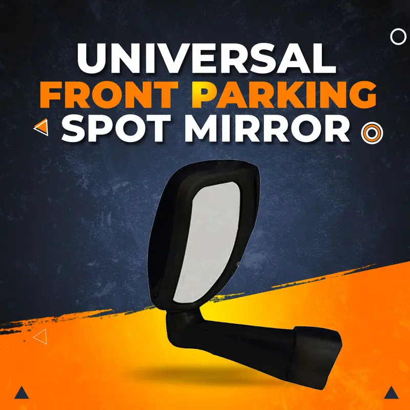 Universal Front Parking Fender Blind Spot Mirror Black 1