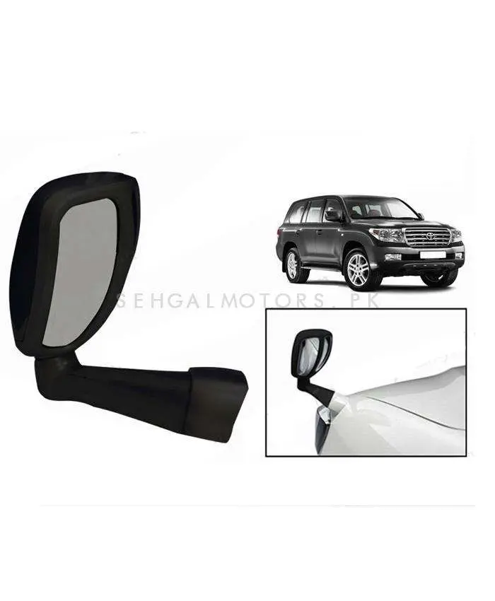 Universal Front Parking Fender Blind Spot Mirror Black 2