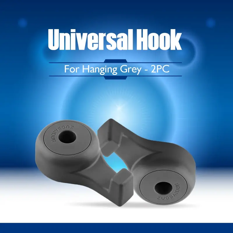 Universal Hook For Hanging Grey - 2 Pcs 1