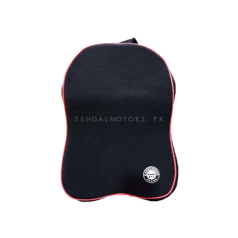 Universal Imported Fabric Style Backrest - Black - Car Seat Headrest Memory Cotton Soft Breathable Pillow Neck 2