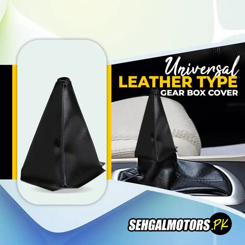 Universal Leather Type Gear Box Cover With Random Stitch - Regular Fitting 1