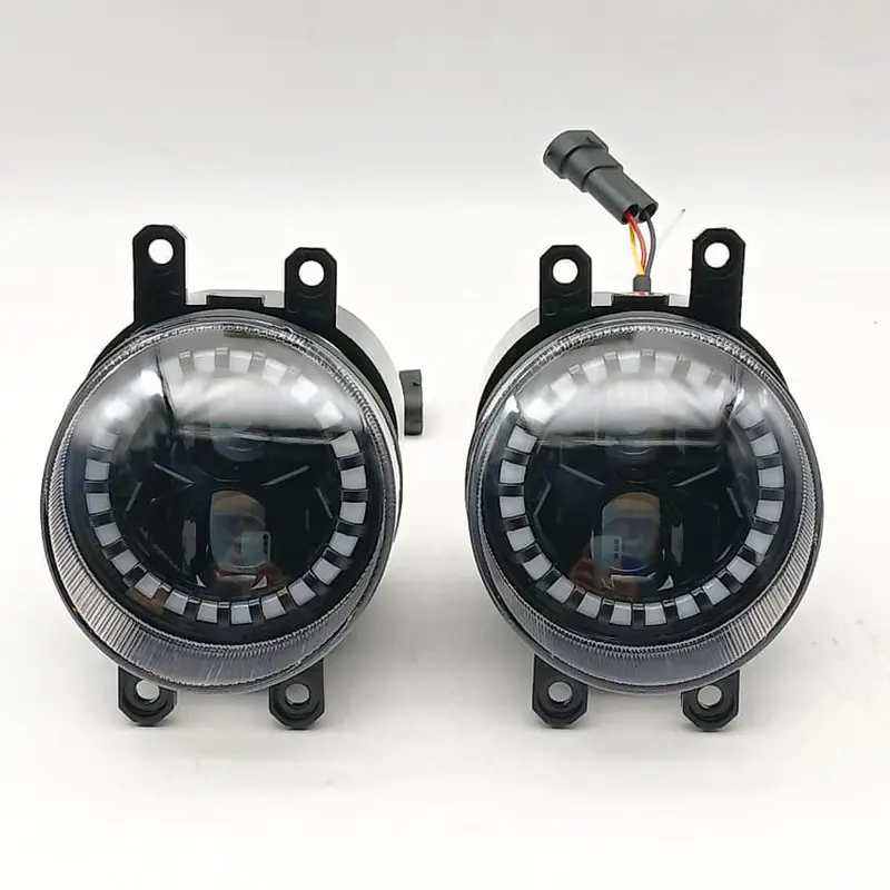 Universal Led Fog Lamp Light With Small Smd Design B Pair 3.5 Inches - Car Front Replacement 2