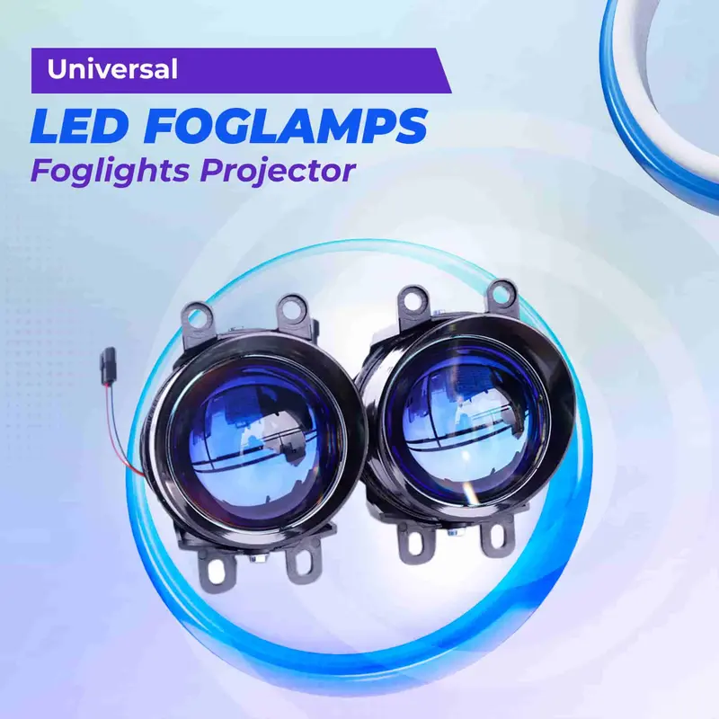 Universal Led Foglamps / Foglights Projector 2.5 Inches Lens - Pair 1