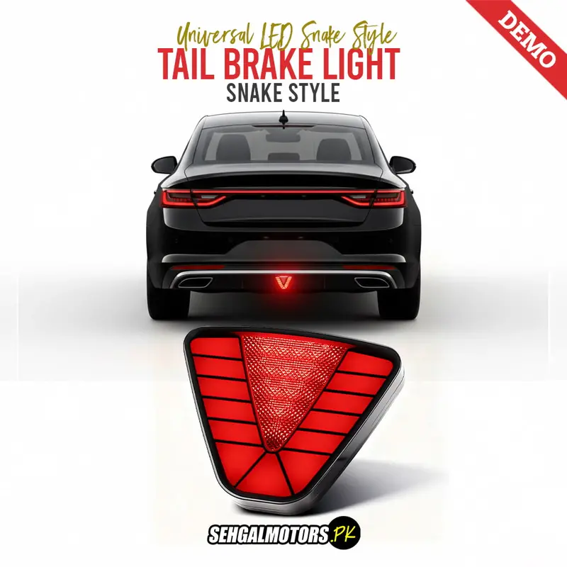 Universal Led Snake Style Tail Brake Light For Car - Pilot Stop Safety - Flash Reversing Lamp 1