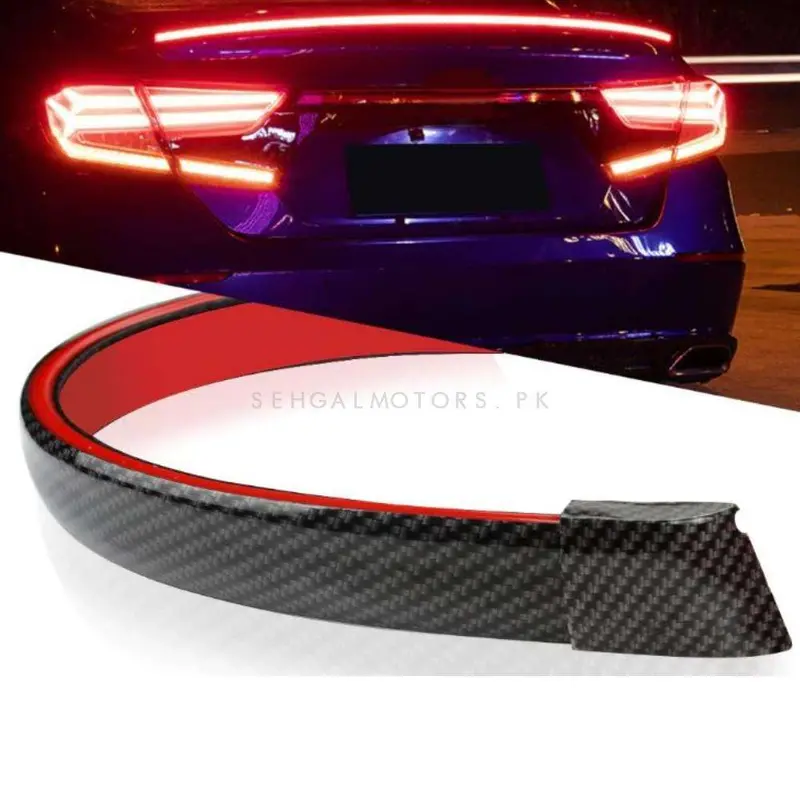 Universal Led Spoiler Rear Spoiler Carbon Fiber Lip Kit 2