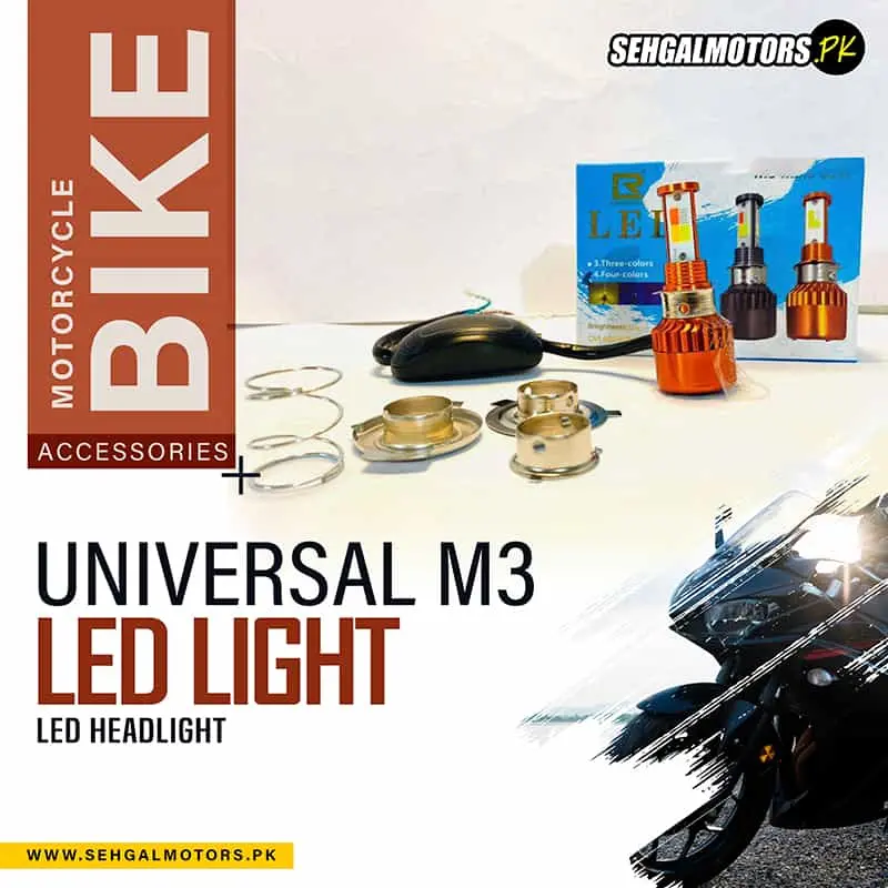 Universal M3 Led Light Type Motorcycle Bike Led Headlight - All Kinds Of Bike Even Car 1