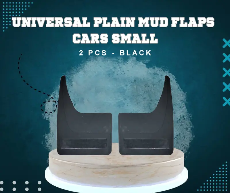 Universal Plain Mud Flaps For Sedan Hatchback Cars Small 2 Pcs - - Unpainted 1
