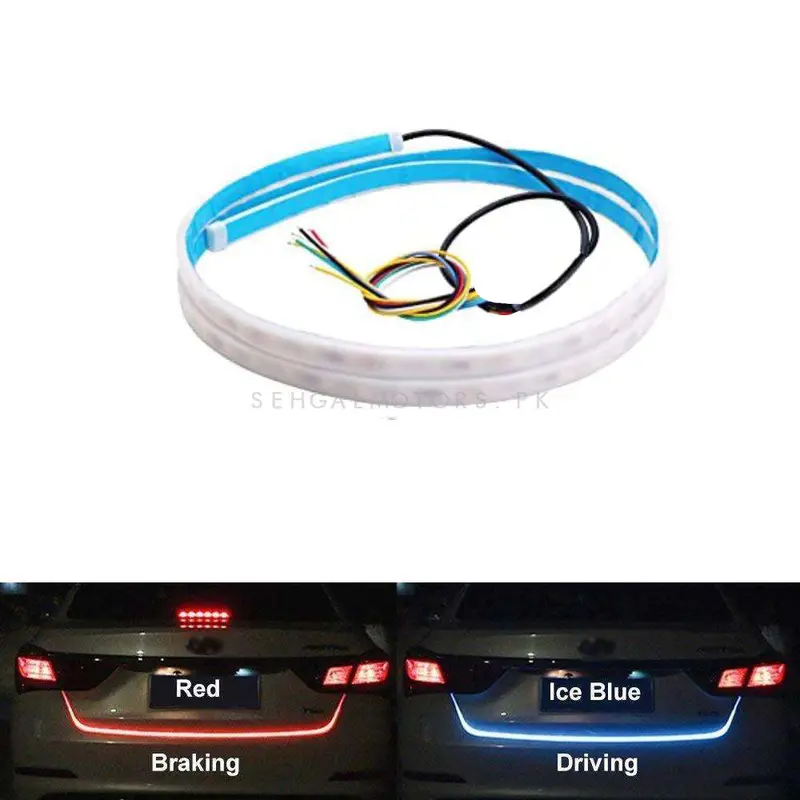 Universal Rear Trunk Flexible Flasher Police Strip Light 2