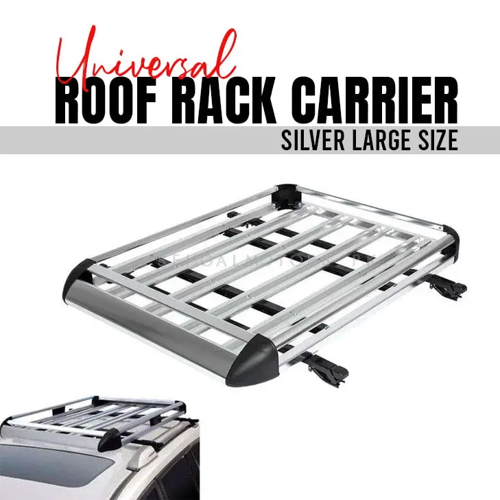 Universal Roof Rack Carrier Silver Large Size - Cargo Basket For Suv Roof Luggage Rack 1