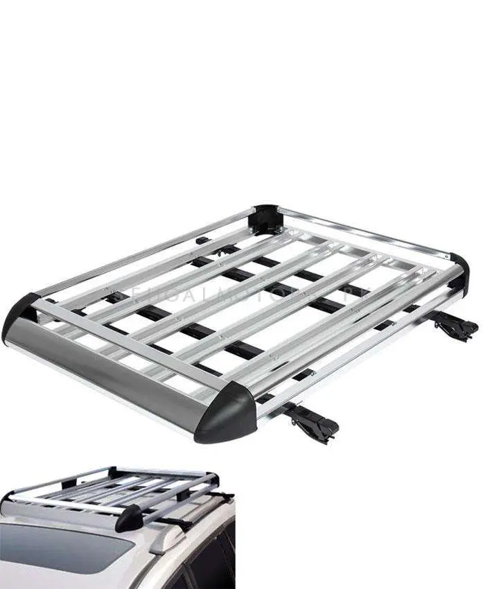 Universal Roof Rack Carrier Silver Xl Size - Universal Roof Rack Roof Carrier Roof Rack Cargo Basket For Suv | Roof Luggage Rack 1