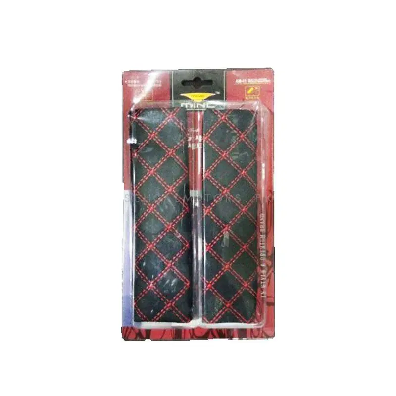 Universal Seat Belt Cover Red Black 1