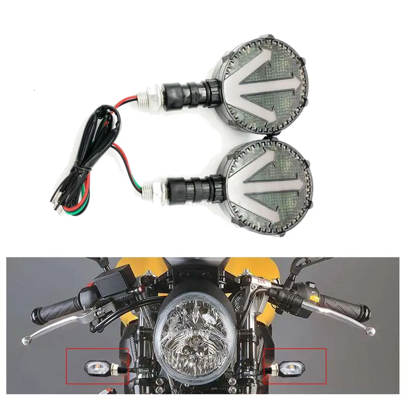 Universal Side Mirror Indicator For Bike - Smoke 2