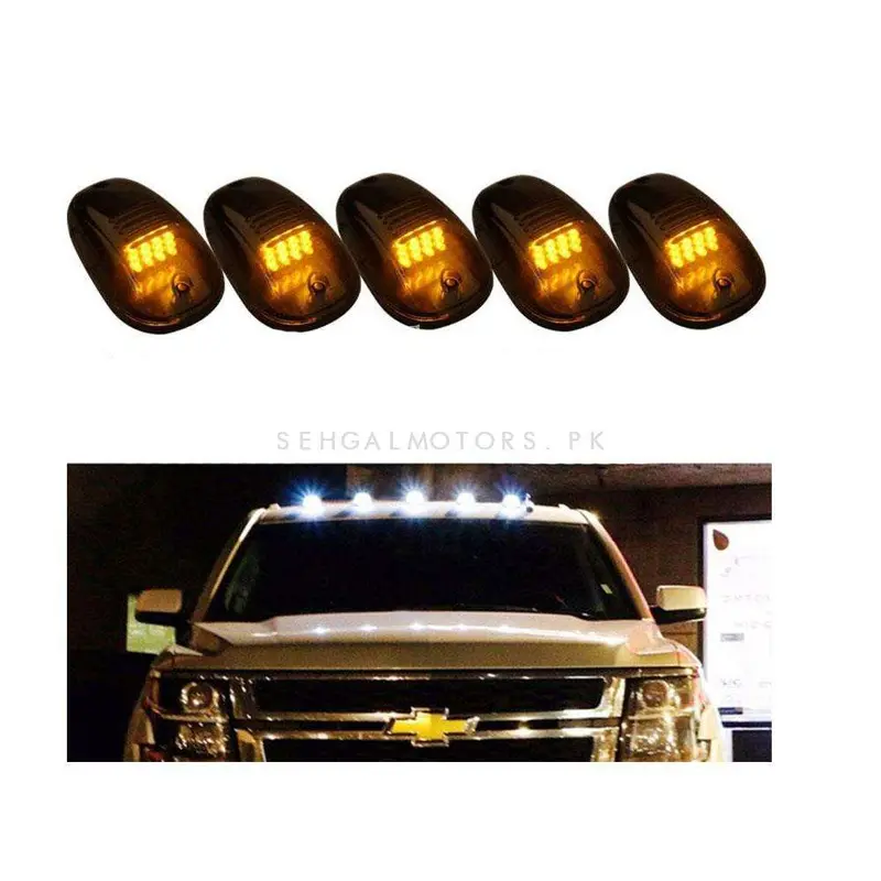 Universal Smoke Led Roof Top Marker Lamps 5 Pcs 2