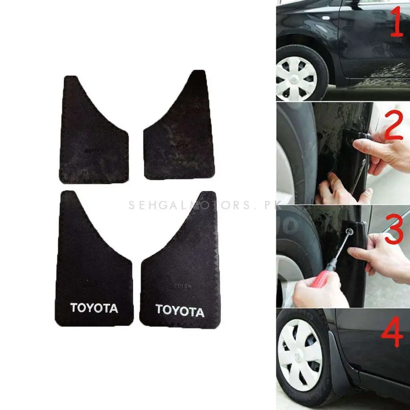 Universal Toyota Mud Flaps 4 Pcs 2