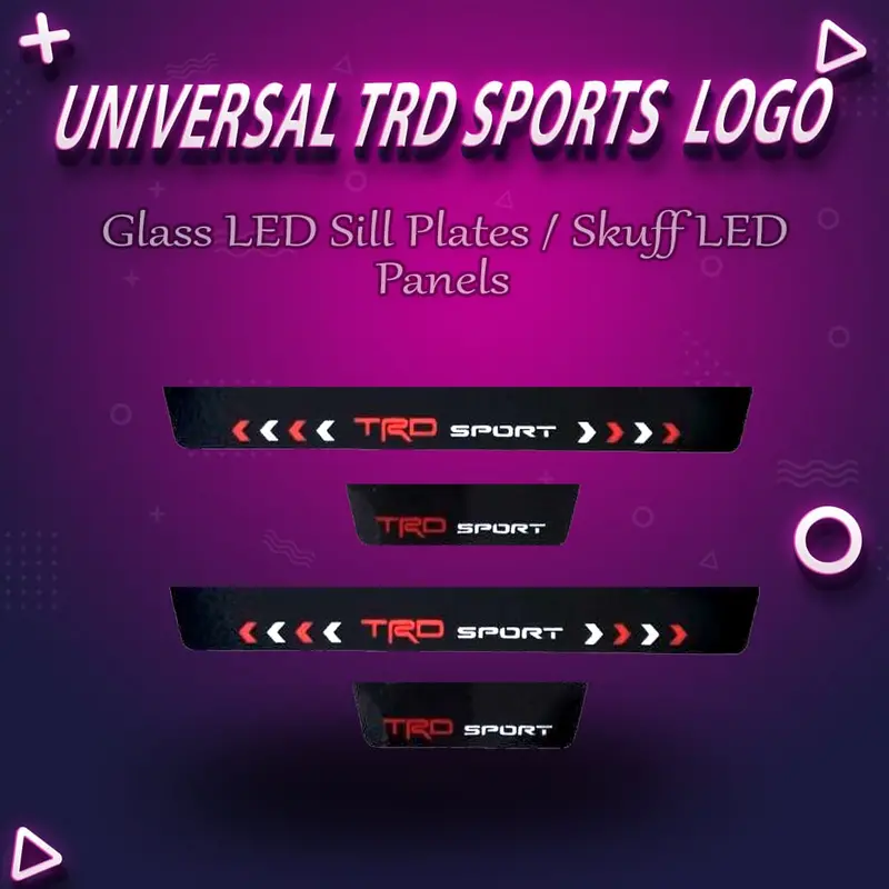 Universal Trd Sports Glass Led Sill Plates / Skuff Led Panels 1