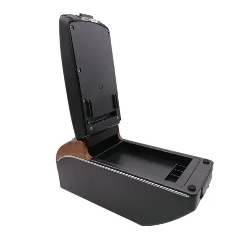 Universal Wooden Style Armrest With Usb - Center Console Storage Box | Center Console | Elbow Rest Arm Holder 2