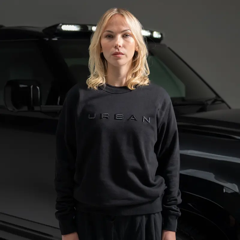 Urban Automotive Bonnet Letter Crewneck 1