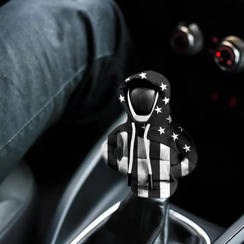 Us Flag Car Gear Shift Hoodie For Knob Cover - Gear Shift Protector Car Interior Decorations 2