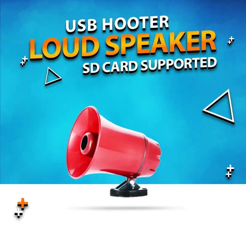 Usb Hooter Loud Speaker With Recording Sd Card Supported 1