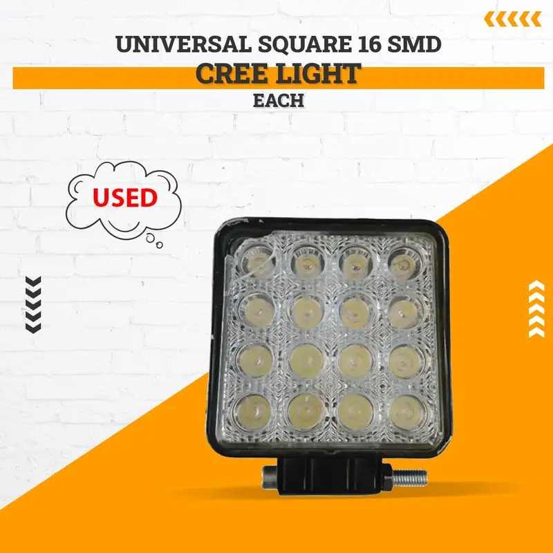 Used 16 Smd Cree Light Universal Square - Each (Glass Damage) 1